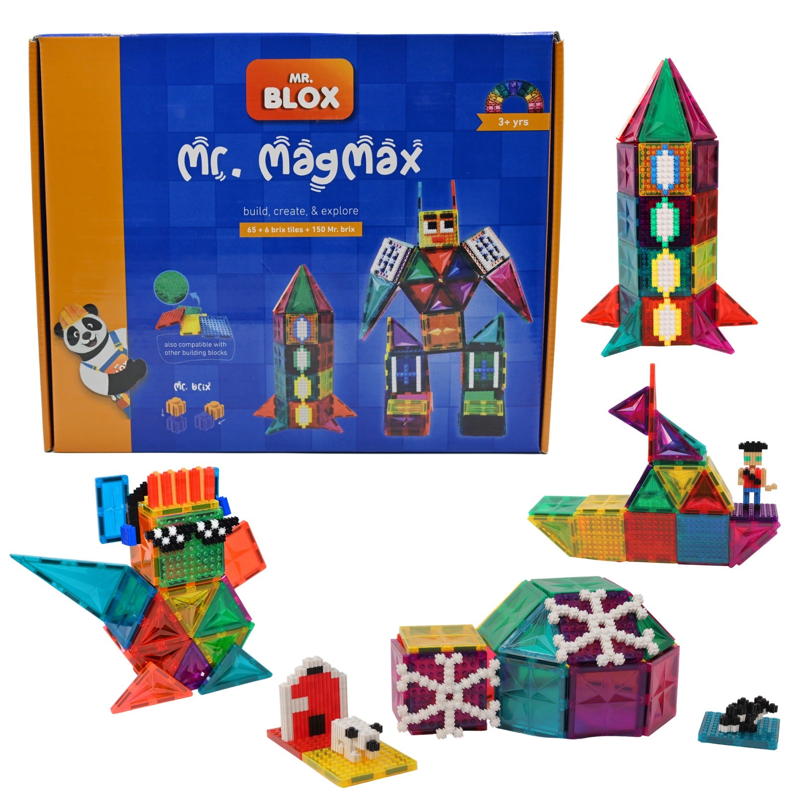 65 + 6 BRIX TILES + MR. BRIX 150