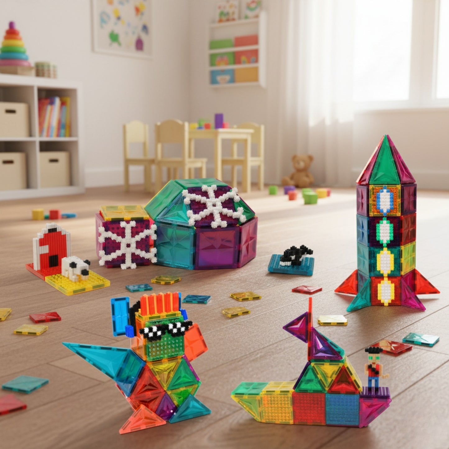 65 + 6 BRIX TILES + MR. BRIX 150