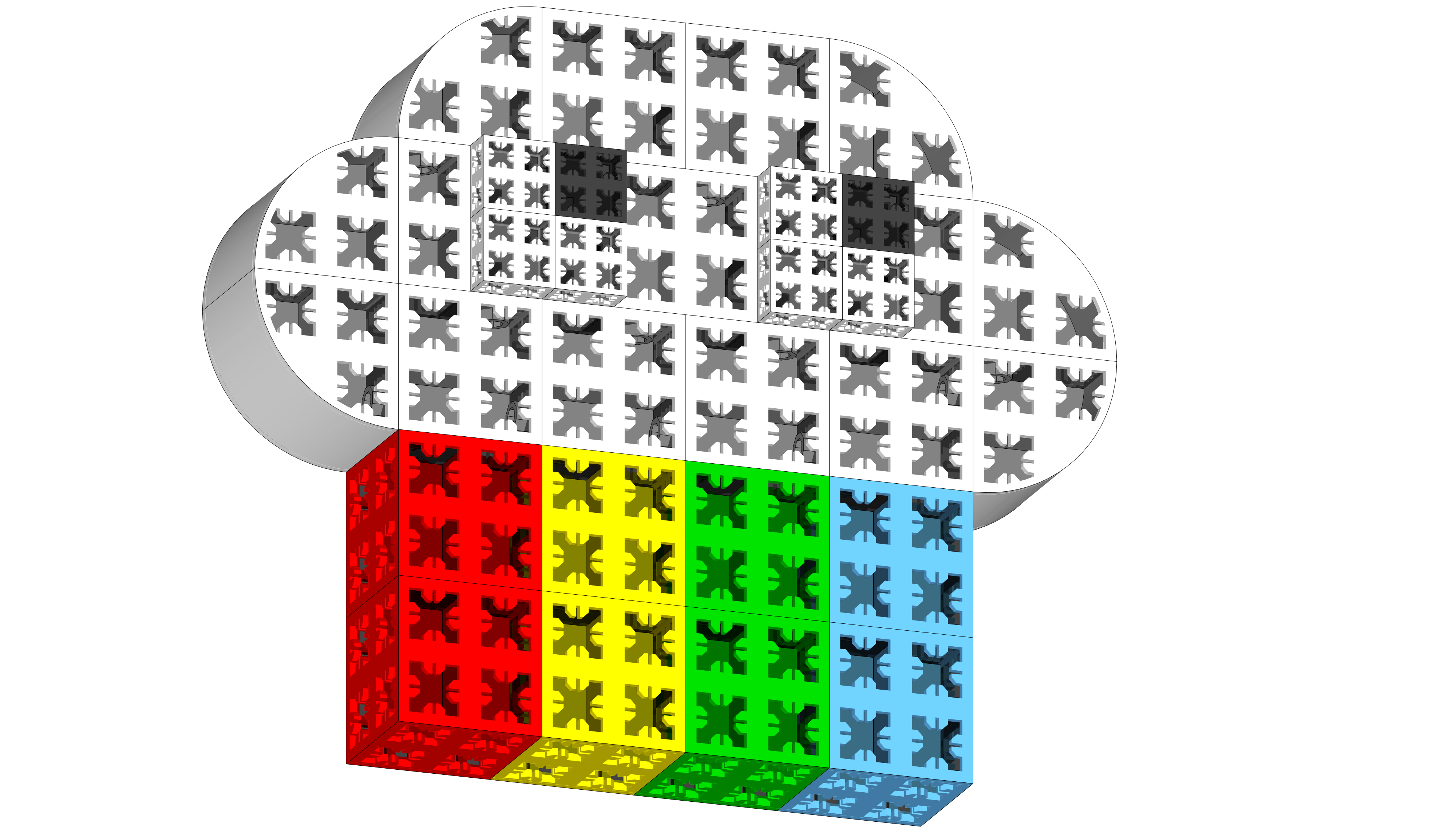 Rainbow cloud