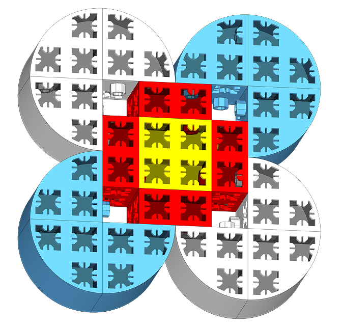 red pattern flower